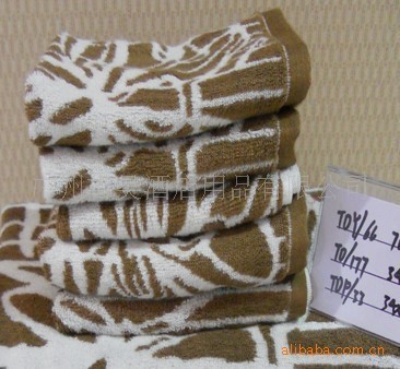 【优质竹纤维毛巾系列 色织白花毛巾】价格,厂家,图片,毛巾,上海吉昊针纺织品-